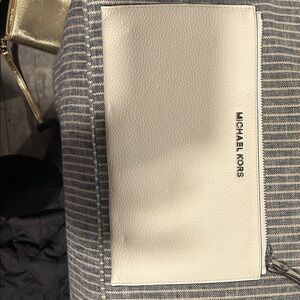 Michael Kors Cream Toiletry Bag